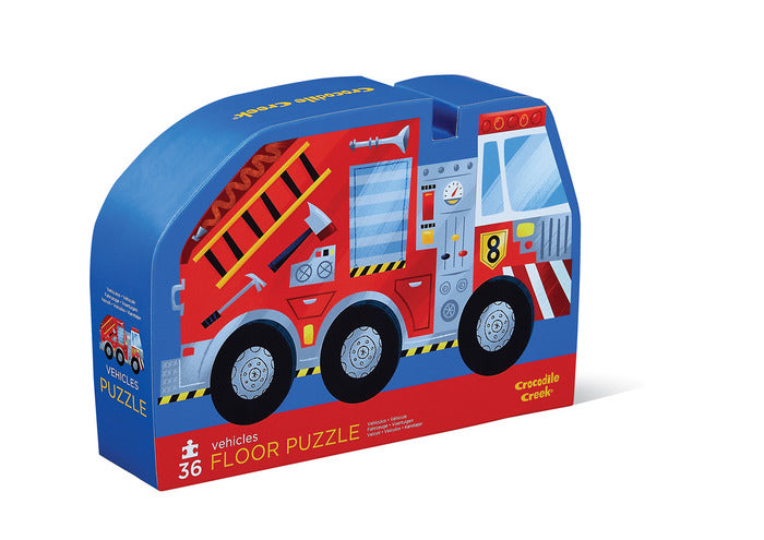 Crocodile Creek Puzzle - 36pc Floor - Vehicles-Mountain Baby